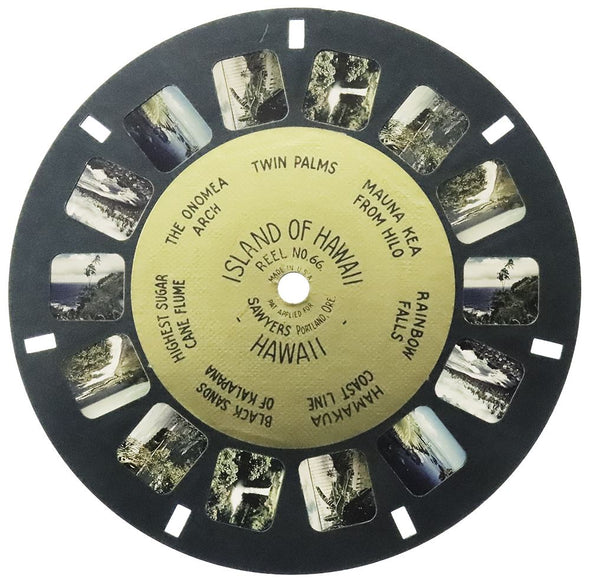 Island of Hawaii, Hawaii - View-Master Gold Center Reel - vintage - (GC-66c) Reels 3dstereo 