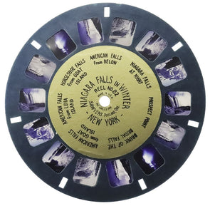 Niagara Falls in Winter, New York - View-Master Gold Center Reel - vintage - (GC-82c) Reels 3dstereo 