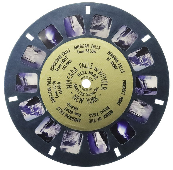 Niagara Falls in Winter, New York - View-Master Gold Center Reel - vintage - (GC-82c) Reels 3dstereo 