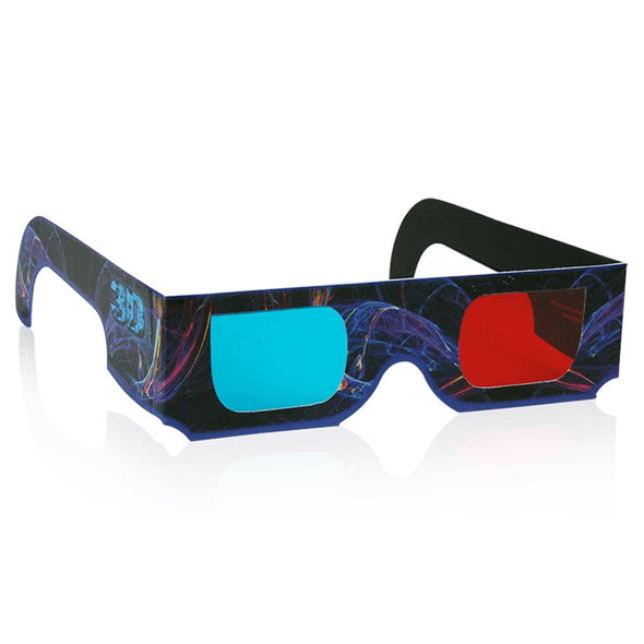 Red/Cyan - 3D Anaglyph Glasses - Pro-Ana(TM) Quality - Electric Blue Frame Cardboard - NEW 3dstereo 