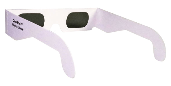 Cine-Pro(TM) Magna-Linear(TM) Cardboard 3D Polarized Glasses - LINEAR 3dstereo 
