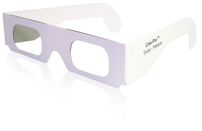 Cine-Pro(TM) Excel-Passive(TM) Cardboard 3D Polarized Glasses -CIRCULAR - Passive 3D TVs 3dstereo 