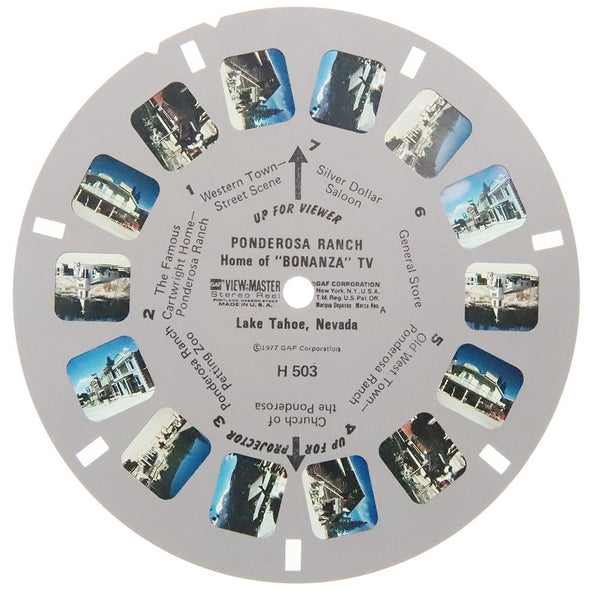 Ponderosa Ranch - Home of Bonanza TV - View-Master Special On-Location Reel - 1977 - vintage - H503 Reels 3dstereo 