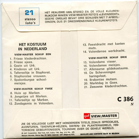 Het Kouum in Nederland - Vintage - 3 Reel Packet - 19960s views Packet 3dstereo 