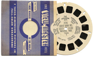 Great Smoky Mts. Nat'l Park - View-MasterHand Letter Reel - vintage - (HL-336n) Hand Lettered Reel 3dstereo 