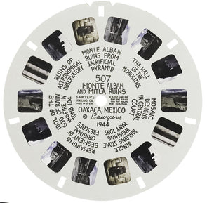 Monte Alban and Mitla Ruins - View-Master Hand-Lettered Reel - 1944 - vintage - (HL-507n) White Hand Lettered Reel 3dstereo 