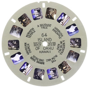 Island of Oahu, Hawaii - View-Master Hand Latter Reel - vintage - (HL-64n) Reels 3dstereo 