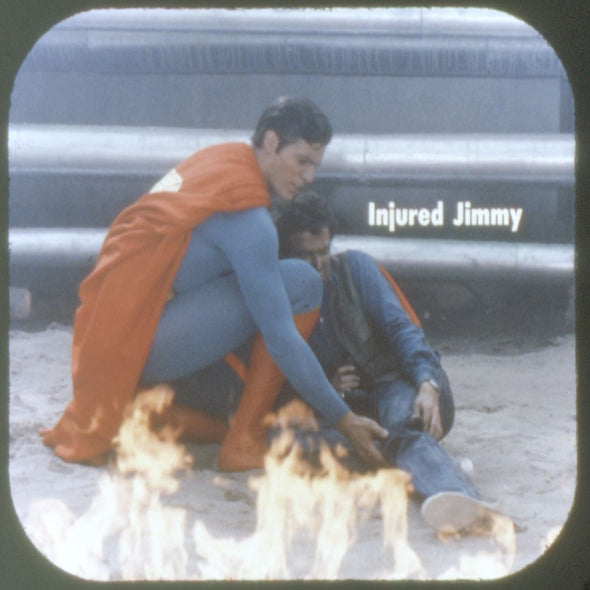 Superman III - View-Master 3 Reel Set on Card - 1983 - vintage - (4044) 3dstereo 