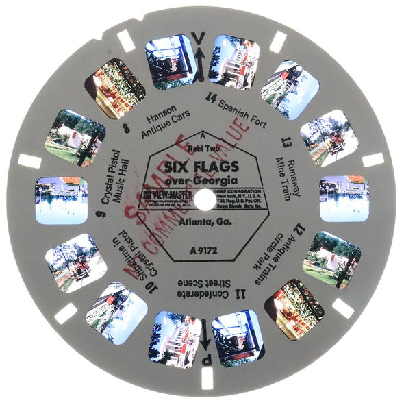 View-Master 3 Reel Packet - Six Flags Over Georgia - 1968 - vintage - (A917-G1A)