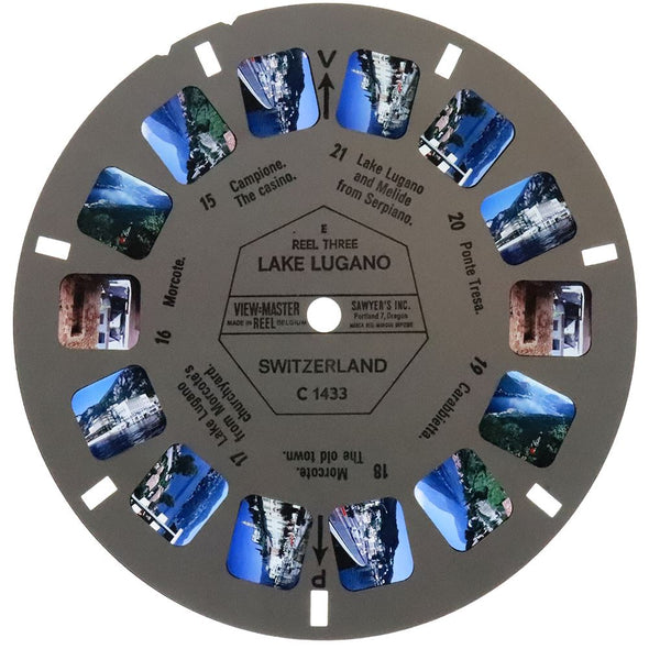 -ANDREW- Lake Lugano - View-Master 3 Reel Packet - vintage - (C143-BS6) Packet 3Dstereo 