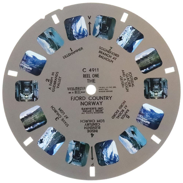 -ANDREW- Fjord Country - View-Master 3 Reel Packet - vintage - (C491-BS6) Packet 3Dstereo 