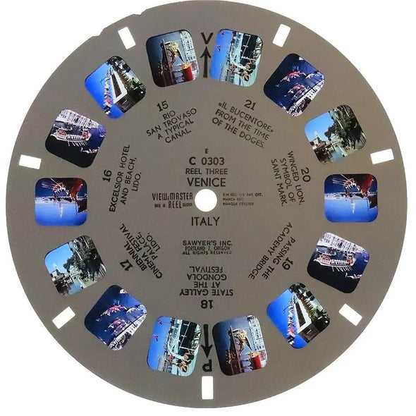 -ANDREW- Venice - View-Master 3 Reel Packet - vintage - (C030-BS6) Packet 3Dstereo 