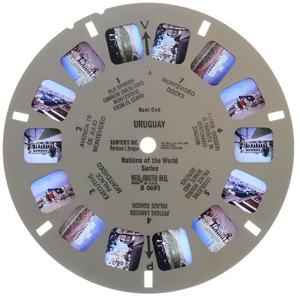 -ANDREW- Uruguay - View-Master 3 Reel Packet - vintage - (B069-S6A) Packet 3dstereo 