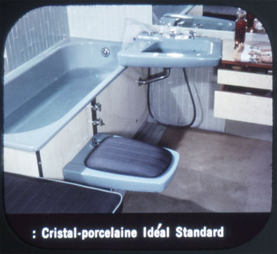 Blocs Bain No.3 - Modern Bathrooms from the 1960's - View-Master Commercial Reel Reels 3dstereo 