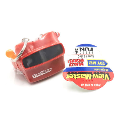3 ANDREW - Mini-View-Master Keychain - Red Model L Viewer w/ Interchangeable Reel - 1998 - vintage Viewers 3dstereo 