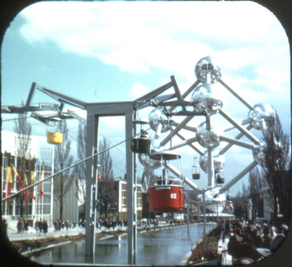 Brussels World's Fair - General Sections - View-Master 3 Reel Packet - 1958 - vintage - 1992ABC-BS3 Packet 3dstereo 