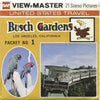 -ANDREW - Busch Gardens, Los Angeles CA - View-Master 3 Reel Packet - 1970's views - vintage (A233-G4C) Packet 3dstereo 