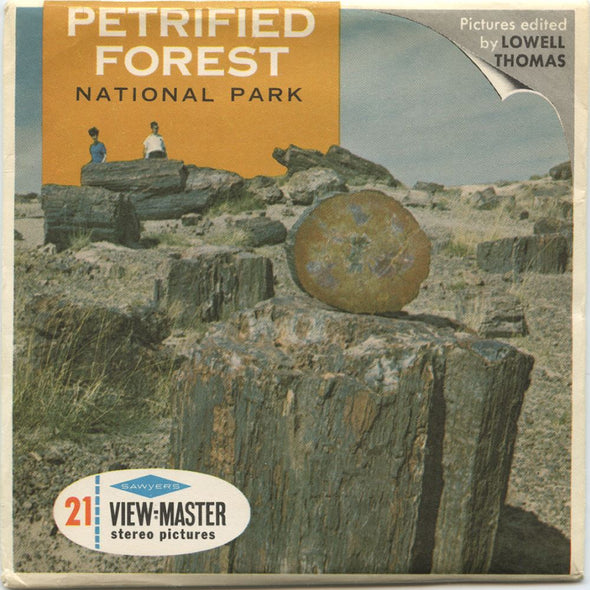Petrified Forest National Park - View-Master 3 Reel Packet - 1960s views - vintage - (A365-S6) Packet 3dstereo 
