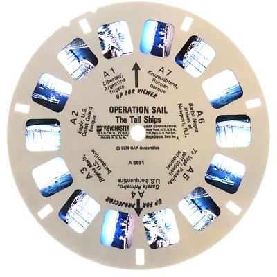 ANDREW - Operation Sail - The Tall Ships - View-Master 3 Reel Packet - 1976 - vintage - (A669-G5A) Packet 3dstereo 