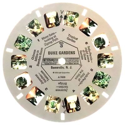 ANDREW - Duke Gardens - View-Master 3 Reel Packet - 1973 - vintage - (A762-G3A) Packet 3dstereo 