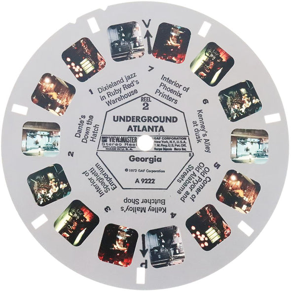 3 ANDREW - Underground Atlanta Georgia - View-Master 3 Reel Packet - 1973 - vintage - A922-G3B Packet 3dstereo 
