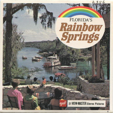 Florida's Rainbow Springs - View-Master 3 Reel Packet - 1960s views - vintage - (A986-G1A) Packet 3dstereo 
