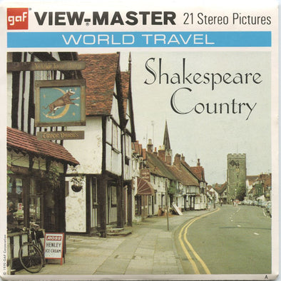 Shakespeare Country - View-Master 3 Reel Packet - 1970 - vintage - B159-G3A Packet 3dstereo 