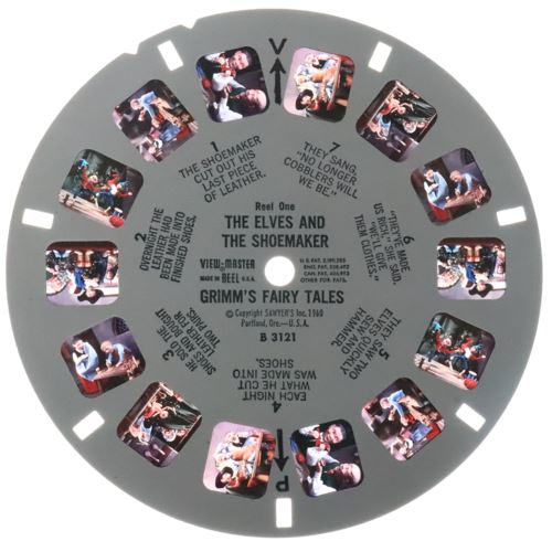 ANDREW - Grimm's Fairy Tales - View Master 3 Reel Packet - 1960s - vintage - (B312-S5) Packet 3dstereo 