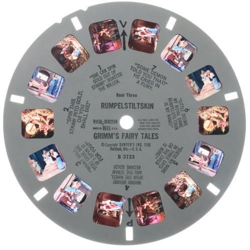 ANDREW - Grimm's Fairy Tales - View Master 3 Reel Packet - 1960s - vintage - (B312-S5) Packet 3dstereo 