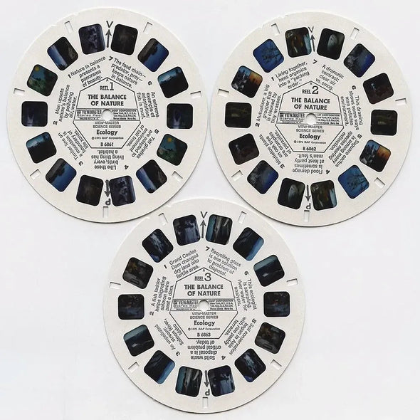 -ANDREW- The Balance of Nature - Ecology - View-Master 3 Reel Packet - 1970s views - vintage - (B686-G3A) Packet 3dstereo 