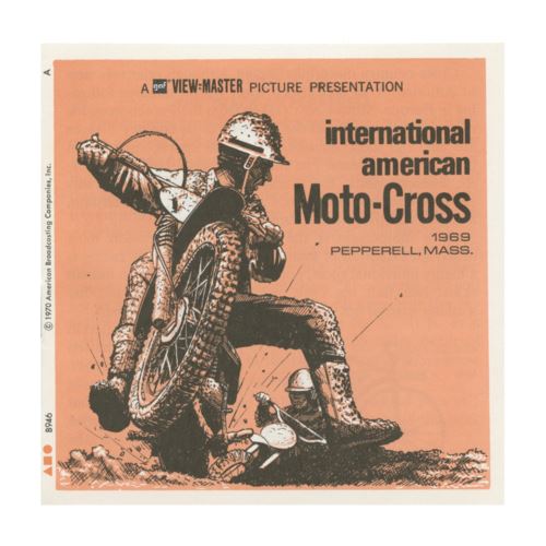 View-Master 3 Reel Packet - Moto-Cross - 1970s - vintage - (B946-G1A)