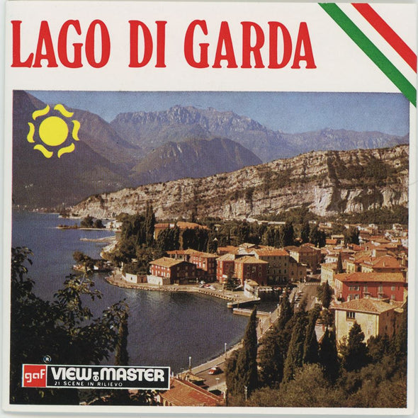 Lago Di Garda - Italy Series No. 11 - View-Master 3 Reel Packet - 1970s views - vintage - C037-BG5 Packet 3Dstereo 