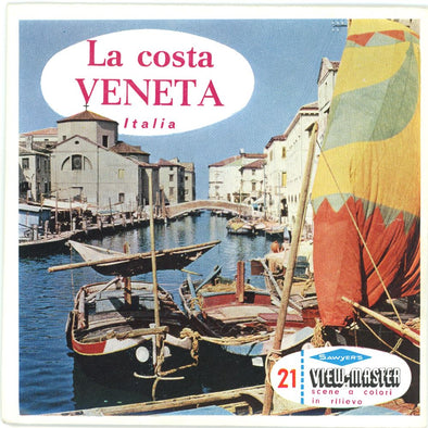 La Costa Veneta - Italia - View-Master 3 Reel Packet - 1960s views - vintage - C050-BS6 Packet 3Dstereo 