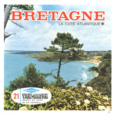 Bretagne La Cote Atlantique - France - View-Master 3 Reel Packet - views - vintage - C191-BS6 Packet 3dstereo 