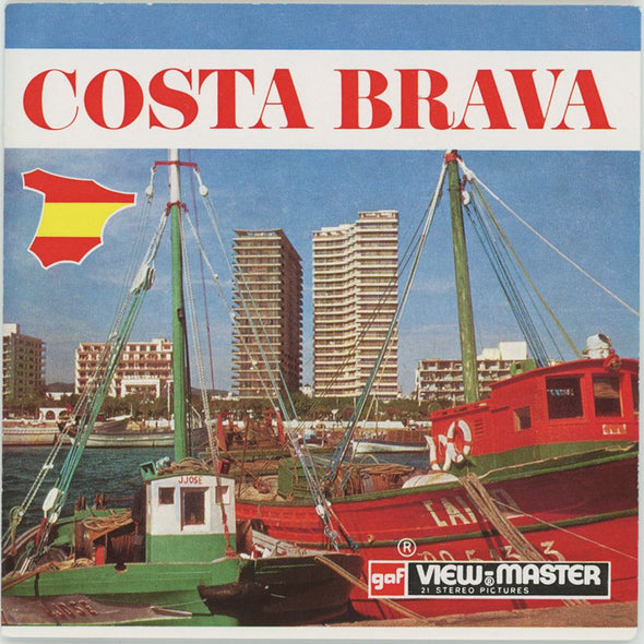 Costa Brava - Spain - View-Master 3 Reel Packet - 1970s views - vintage - C240-BG5 Packet 3Dstereo 