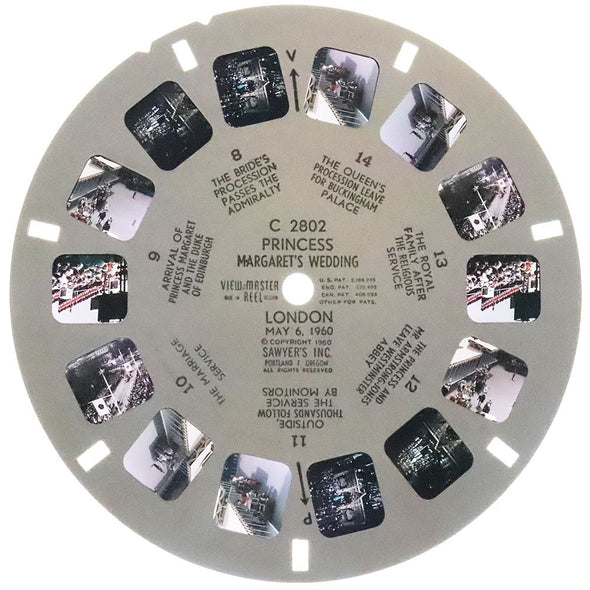 ANDREW - Wedding of Princess Margaret - View-Master 3 Reel Packet - 1960s - vintage - C280-BS5 Packet 3dstereo 
