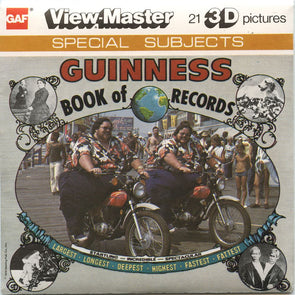 Andrew - Guinness Book Of World Record - View-Master 3 Reel Packet - 1970s - vintage - (J24-G6nk) Packet 3dstereo 