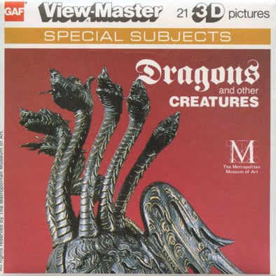 View-Master 3 Reel Packet - Dragons and Other Creatures - 1970s - vintage - (K77-G6)