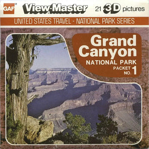 -ANDREW- Grand Canyon - View-Master 3 Reel Packet - 1970's views- vintage (J80-G6) Packet 3dstereo 