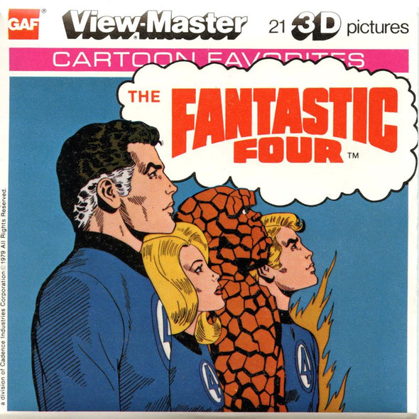 The Fantastic Four - View-Master 3 Reel Packet - 1970s Views - Vintage - (zur Kleinsmiede) - (K36-G6nk) Packet 3dstereo 