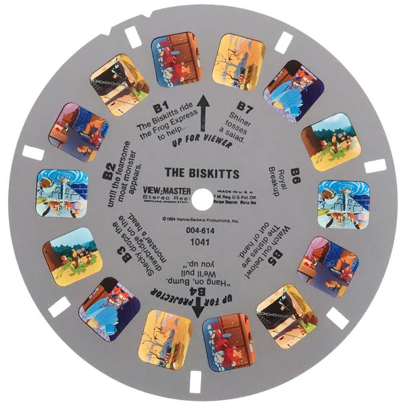 Biskitts - View-Master 3 Reel Set on Card - 1984 - vintage - 1041 VBP 3dstereo 