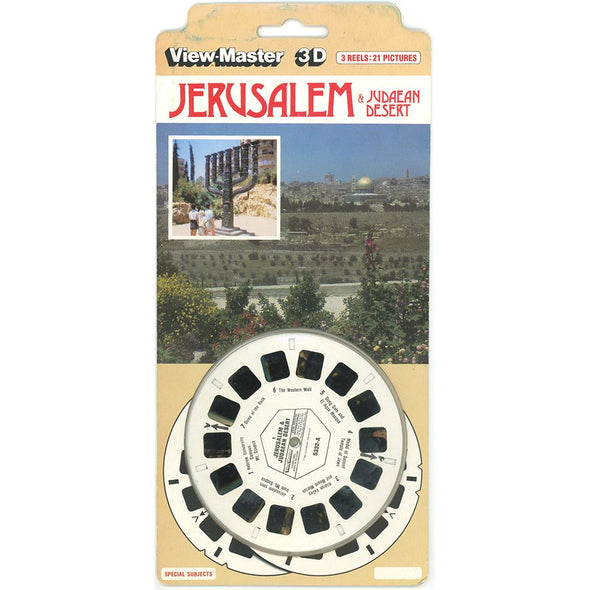 Jerusalem & Judaean Desert - View-Master 3 Reel Set on Card - 1983 - vintage - 5332-EM VBP 3dstereo 