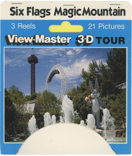 ANDREW - Six Flags Magic Mountain - View-Master 3 Reel Set on Card - 1992 - vintage - (5460) Packet 3dstereo 