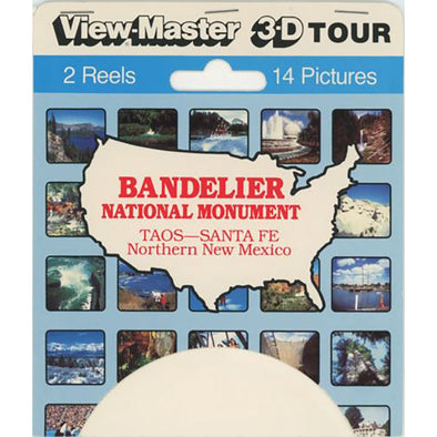 View Master 2 Reel Set on Card - Bandelier National Park - 1987 views - vintage - (8002)