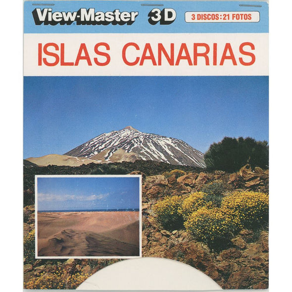Islas Canarias - Spain - View-Master 3 Reel Set on Card - 1982 views - vintage - BC260-123SM VBP 3dstereo 