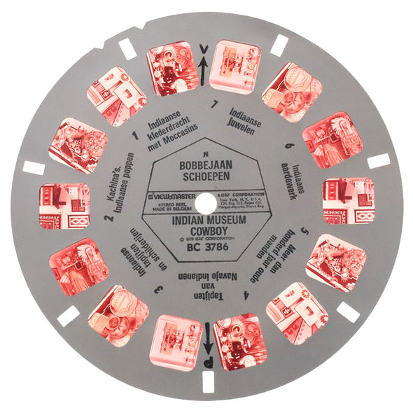 4 ANDREW - Bobbejaanland - Indian Museum Cowboy - View Master Single Reel - 1979 - vintage - BC378-6NM VBP 3dstereo 