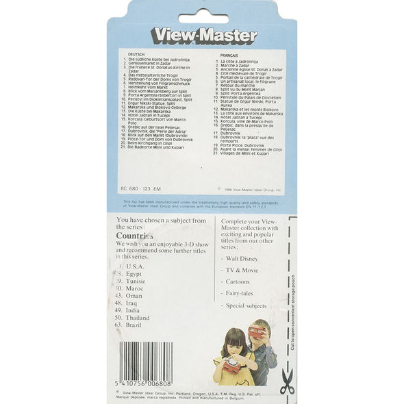 Yugoslavia - View-Master 3 Reel Set on Card - 1986 - vintage - BC680-123EM VBP 3dstereo 