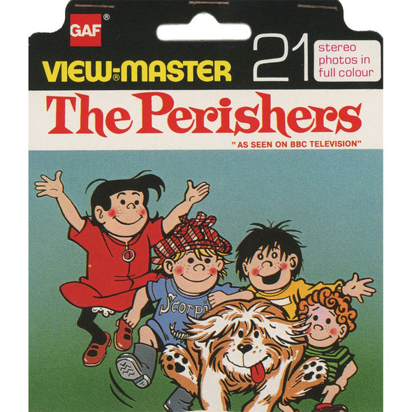 The Perishers - View-Master 3 Reel Set on Card - 1979 - vintage - BD184-123E VBP 3dstereo 