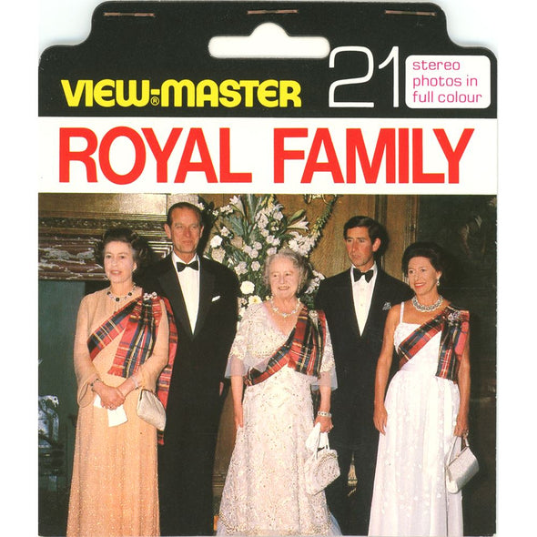 4 ANDREW - Royal Family - View-Master 3 Reel Set on Card - 1981 - vintage - BD196-123E VBP 3dstereo 