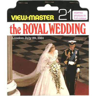 Royal Wedding - London July 29, 1981 - View-Master 3 Reel Set on Card - vintage - BD210E-123E VBP 3dstereo 